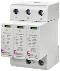 Ogranicznik przepięć typ T1+T2+T3 (B+C+D) ETITEC ML T123 300/12,5 3+0 uniwersalny TN-C 002440665
