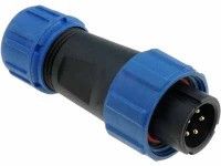 SPP1310-5WW Wtyk 5 pin na kabel (4-6.5mm) okrągły, zakręcany, wodoodporny - gwint wewnętrzny