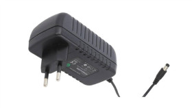 Posb24100a, Zasilacz 24V/1A/24W Czarny, Adapter Horyzontalny, Gniazdo...