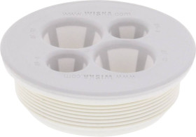 MultiCLIXX euro Tulejka membranowa z reduktorem naprężeń Wiska, EMTZ 32/02/120-02/080 V0 LG, (Ø x W) 37 mm x 12 mm, szar