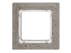 DECO Ramka uniwersalna - beton (ramka: ciemnoszary: spód: biały) ciemnoszary 28-0-DRB-1 KARLIK
