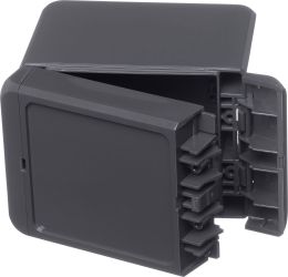 Bopla Bocube B 100809 PC-V0-7024 96012134 Obudowa zewnętrzna 80 x 113 x 90 Poliwęglan V0 grafitowy szary (ral 7024) 1 sz