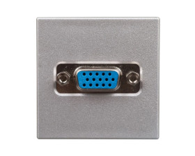 Simon Connect Gniazdo K45 video VGA /D-Sub15/ anodyzowane aluminium K100B/8