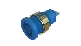 Gniazdo bananowe Żeński Wypustka typ Gniazdo bananowe Niebieski 25A Hirschmann Test & Measurement rozmiar 4 mm