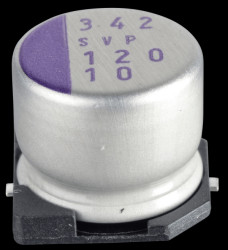 10SVP120M SMD-polymer aluminium, low ESR, 120 µ, 10 V