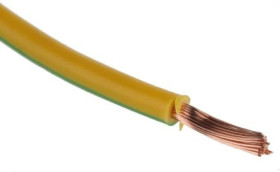 Kabel trzynormowy, dł. 100m 2,5 mm², 30 A, 1 kV DC, 600 V AC, Maks. +105C Zielony/Żółty Zgodność z trzema normami, RS