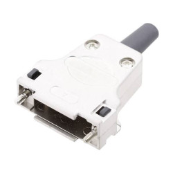 Encitech DTZK25-RG-K D-Sub Housing 25 Pins Solid Metal Silver 1pc