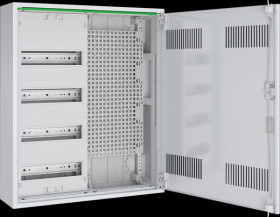 ABNRM204M01 Field distributor surface-mounted, 4 rows, 1x media field, H=650
