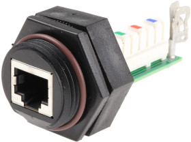 Złącze RJ45 Żeński Złącze RJ45 Montaż na panelu Brad from Molex, proste