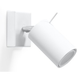 Outlet_3: KINKIET RING BIAŁY POJEDYNCZY GNIAZDO GU10