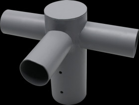 ELED900307 Street light adapter, 3x, 80:60 mm