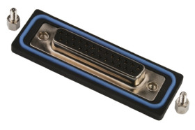 Złącze D-Sub 25-pinowe Żeński Proste Montaż na panelu Złoto