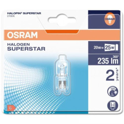 Żarówka Halogenowa G9 20W 235lm 2700K OSRAM HALOPIN