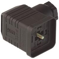 GDMW 3011DF 3+PE, dławik PG11, czarny gniazdo na kabel z 6mm osłoną połączenia + śruba M3x35, Hirschmann 932547200