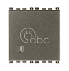 Łącznik uniwersalny (jednobiegunowy), 16AX, 2M, srebrny ciemny, 19001.2.M