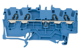 Złączka szynowa 4-przewodowa 2,5mm2 niebieska 2002-1404 TOPJOBS