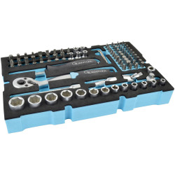 Br&#xFC;der Mannesmann Q25002 QUANTOOL Bit Set 1/4&quot; 85-Piece Kit
