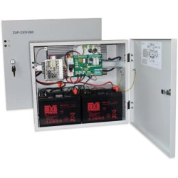 Zasilacz do bram przeciwpożarowych i systemów automatyki pożarowej 230Vac 1000W z akumulatorami 2x12V 45Ah, Merawex