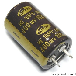 HE2G107M22035HA 100uF 400V Electrolytic SNAP-IN SAMWHA