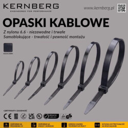 Opaska Kablowa TKUV 100x2,5 Czarna UV / 100 szt. /