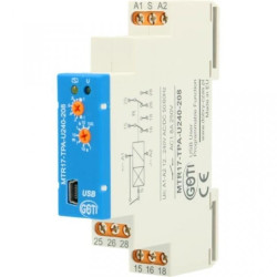 Przekaźnik czasowy 12-240VAC/DC styki 2Px8A AC1 MTR17-TPA-U240-208