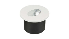 Oprawa Schodowa Led 3W 270Lm 4000K Ip20 Biała Okrągła 211208