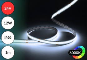 TASMA LED 24V COB 12W 6000K 10MM