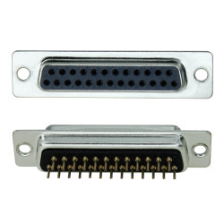 D-Sub 25 Canon gniazdo proste lutowane do druku