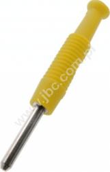 MST 3 GE Wtyczka izolowana 2mm, kołkowa, przyłącze lutowane, 6A, żółta, Hirschmann, MST3GE, 973509103