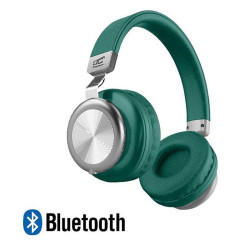 Słuchawki bluetooth LTC SYMPHONY butelkowa zieleń nauszne/TF
