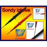 Zestaw sond ostrzowych do nakłuwania izolacji (czarna + czerwona)