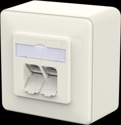 130E380002-I E-DAT Modul Cat.6a LSA++ 2 Port AP pure white