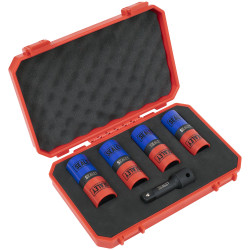 Sealey SX1820S Alloy Wheel Double Ended Impact Socket Set 1/2&quot;Sq Drive 5pc