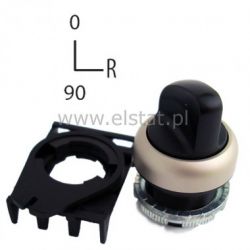 Przełącznik piórowy,obrotowy 0-1 srebrny bistabily