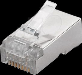 93829 RJ45 plug, CAT 6 STP shielded