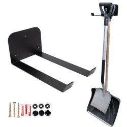 Wieszak na łopaty uchwyt metalowy czarny