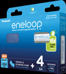 PHR3UTGB-4BP-CASE-NEU eneloop, NiMh battery, AA (Mignon), 2000 mAh, 4 pcs. + Box