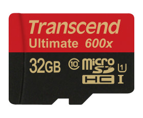 Karta Micro SD MicroSDHC, 32 GB Nie MLC, Transcend Ultimate -25 → +85°C 600x
