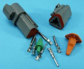 ZŁĄCZE DEUTSCH KPL.WT.+GN. 3-PIN