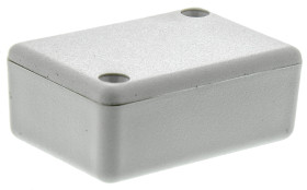 Obudowa ABS szerokość zew. 35 mm długość zew. 50 mm wys. zew. 20 mm Hammond IP54 Szary