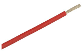 Przewód; silikonowy; SIF; 1 żyła; linka; Cu; 2,50mm2; czerwony; silikon; ciepłoodporny; bezhalogenowy; -60...+180°C; 300/500V; z
