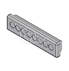 Przepust kablowy niedzielony KEL-DP-E, na 8 przewodów, 43591