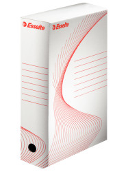 Pudło do archiwizowania, format: A4, papier wielkoformatowy, Biały, Płyta falista, 100 x 352 x 250mm