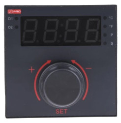 Regulator temperatury PID panelowy 2-wyjściowy, Uz 115 V AC, 0→ 50 C, -200→ +1700 C., 96 x 96mm