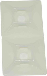 Mocowanie opaski kablowej samoprzylepne, 28.6mm x 28,6 mm, kolor: Naturalny, 100-szt., RS PRO