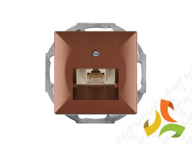 PERŁA Gniazdo komputerowe-telefoniczne (uniwersalne) miedź metalik GTP-10P LSA ABEX