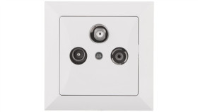 Opal Gniazdo Antenowe Rtv/Sat Białe Gaps-Op