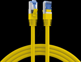 K5525FGE.30 Cat. 6A S/FTP patch cable, Super Flex, 30 m, yellow
