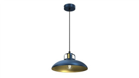 Lampa Wisząca Felix Navy Blue/Gold 1Xe27 Mlp7714 Milagro