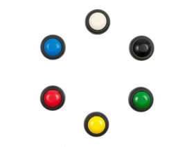 12mm Domed Push Button (6 Pack)